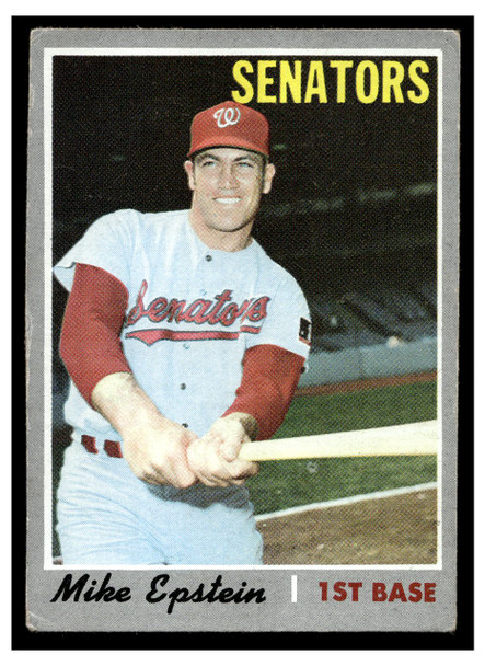 1970 Topps Baseball Mike Epstein #235 VG front of card