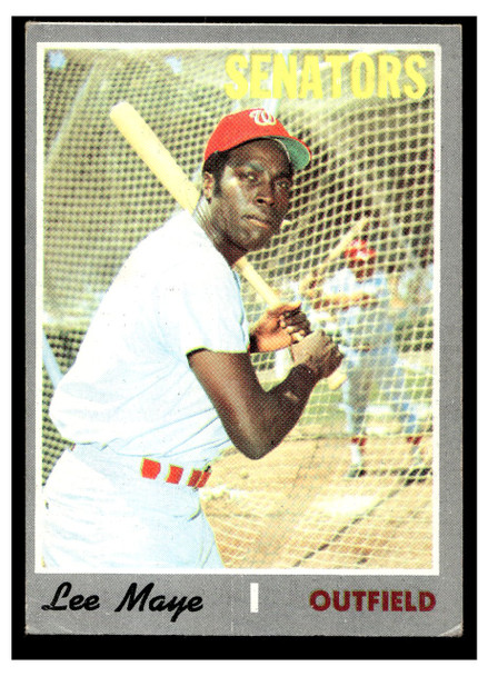 1970 Topps Baseball Lee Maye #439 VG front of card