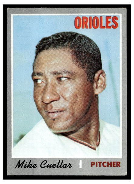 1970 Topps Baseball Mike Cuellar #590 VG front of card