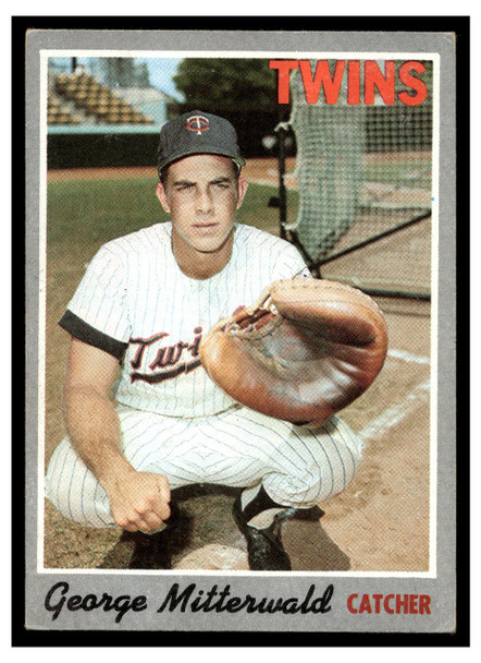 1970 Topps Baseball George Mitterwald #118 VG front of card