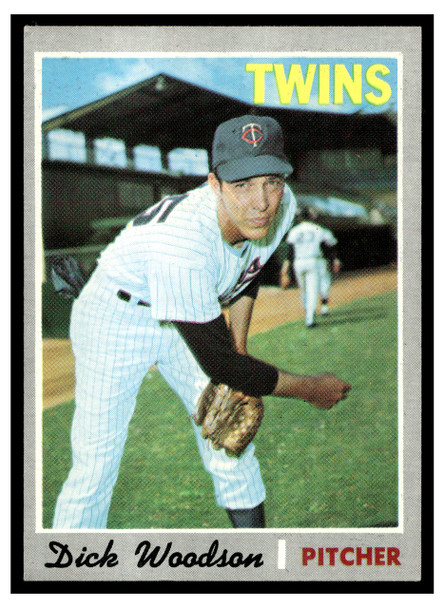 1970 Topps Baseball Dick Woodson #479 VG front of card