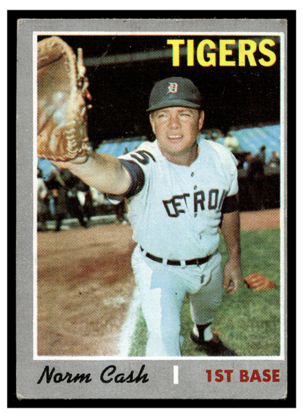 1970 Topps Baseball Norm Cash #611 VG front of card