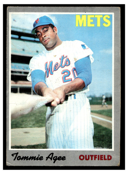1970 Topps Baseball Tommie Agee #50 Good front of card