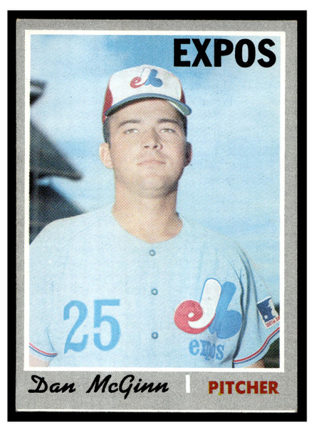 1970 Topps Baseball Dan McGinn #364 VG front of card