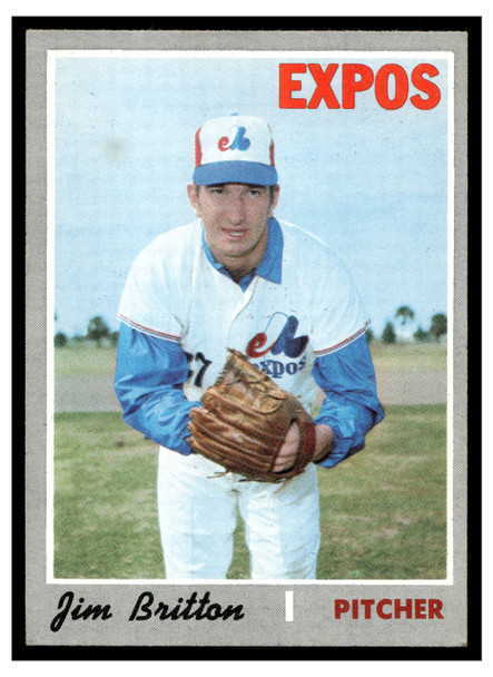 1970 Topps Baseball Jim Britton #646 EX front of card