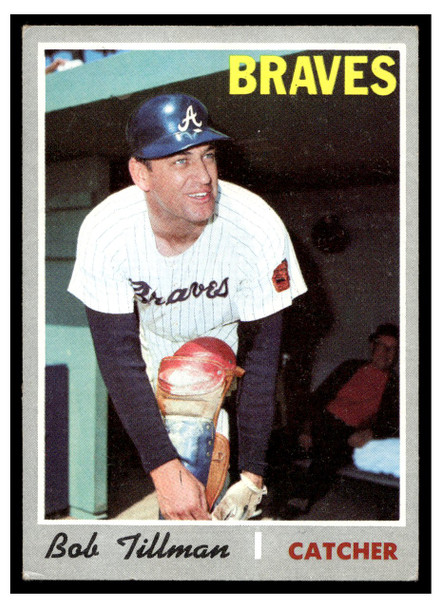 1970 Topps Baseball Bob Tillman #668 VG-EX front of card