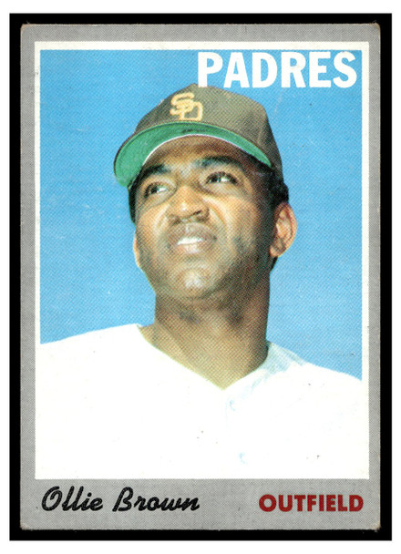 1970 Topps Baseball Ollie Brown #130 VG front of card
