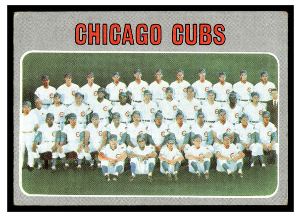 1970 Topps Baseball Chicago Cubs Team #593 Team Card VG front of card