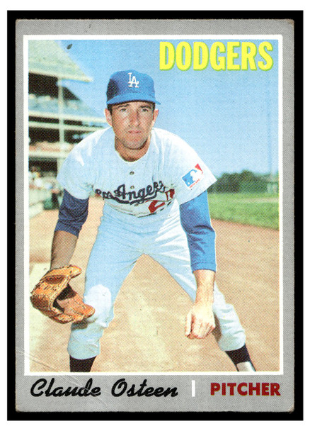 1970 Topps Baseball Claude Osteen #260 VG front of card