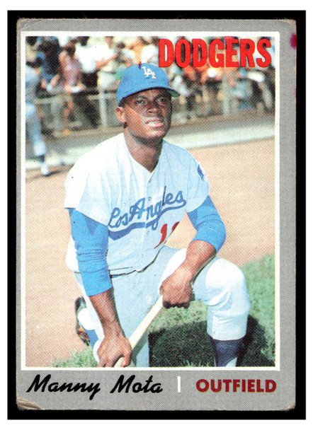 1970 Topps Baseball Manny Mota #157 VG front of card