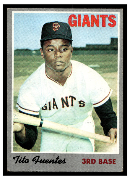 1970 Topps Baseball Tito Fuentes #42 VG front of card