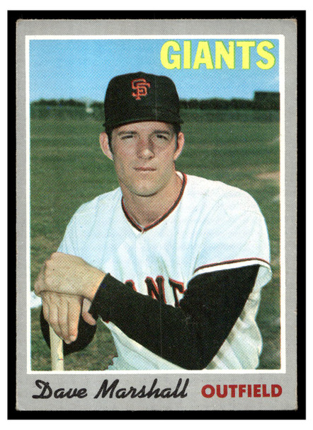 1970 Topps Baseball Dave Marshall #58 VG-EX front of card