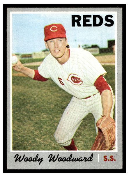 1970 Topps Baseball Woody Woodward #296 VG front of card