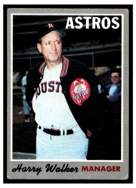 1970 Topps Baseball Harry Walker #32 VG-EX front of card