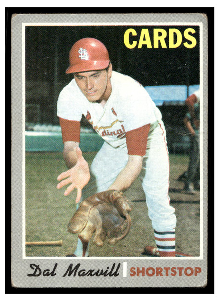 1970 Topps Baseball Dal Maxvill #503 VG front of card