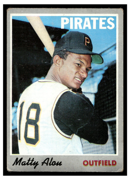 1970 Topps Baseball Matty Alou #30 Good front of card
