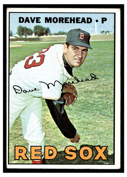 1967 Topps Baseball Dave Morehead #297 VG-EX front of card