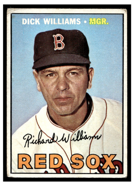 1967 Topps Baseball Dick Williams #161 HOF VG front of card
