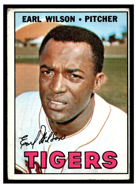 1967 Topps Baseball Earl Wilson #305 VG front of card