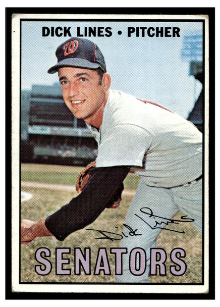 1967 Topps Baseball Dick Lines #273 VG-EX front of card
