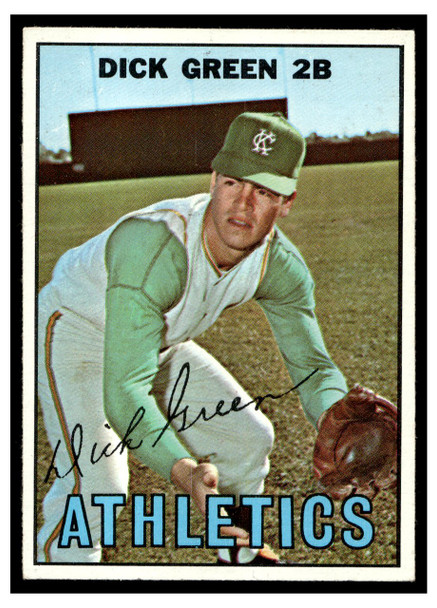 1967 Topps Baseball Dick Green #54 VG front of card