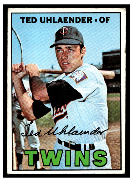 1967 Topps Baseball Ted Uhlaender #431 VG front of card