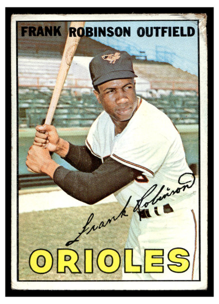 1967 Topps Baseball Frank Robinson #100 Low Grade - Creases front of card