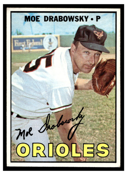 1967 Topps Baseball Moe Drabowsky #125 VG front of card