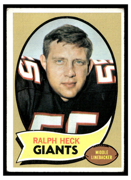 1970 Topps Ralph Heck #127 VG-EX front of card