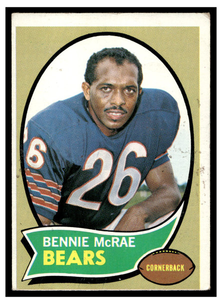 1970 Topps Bennie McRae #134 Low Grade - Marks — Example B front of card