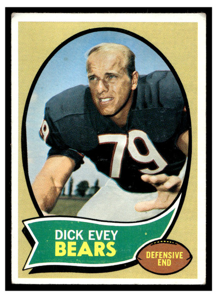 1970 Topps Dick Evey #106 VG — Example B front of card
