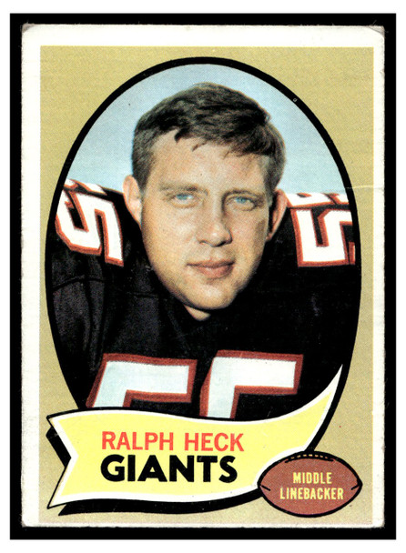 1970 Topps Ralph Heck #127 Low Grade - Creases front of card