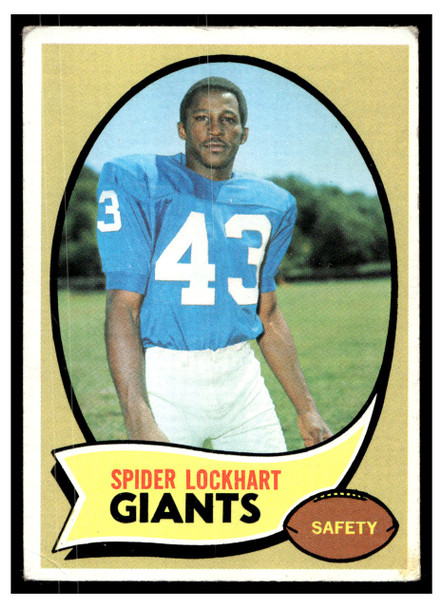 1970 Topps Spider Lockhart #17 VG-EX front of card