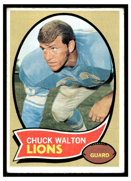 1970 Topps Chuck Walton #121 VG — Example B front of card