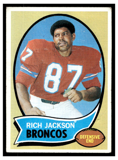 1970 Topps Rich Jackson #95 VG front of card