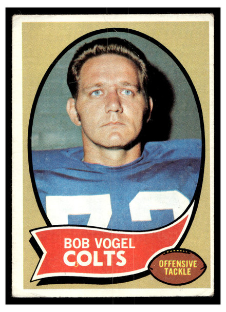 1970 Topps Bob Vogel #15 Low Grade - Creases front of card