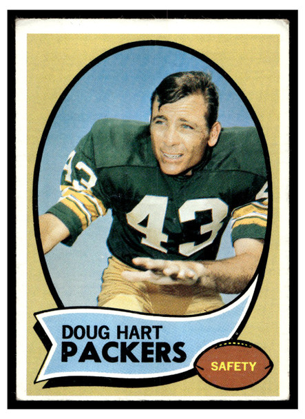 1970 Topps Football Doug Hart #2 Good front of card