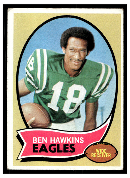 1970 Topps Football Ben Hawkins #98 Good — Example B front of card