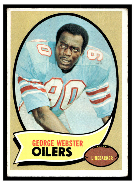 1970 Topps Football George Webster #120 Good front of card