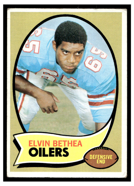 1970 Topps Football Elvin Bethea #43 Good — Example A front of card