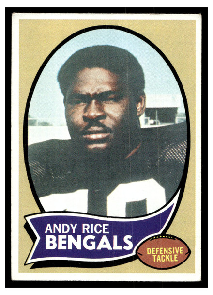 1970 Topps Football Andy Rice #42 Good front of card