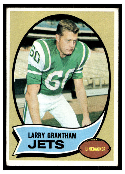 1970 Topps Football Larry Grantham #82 Good — Example A front of card