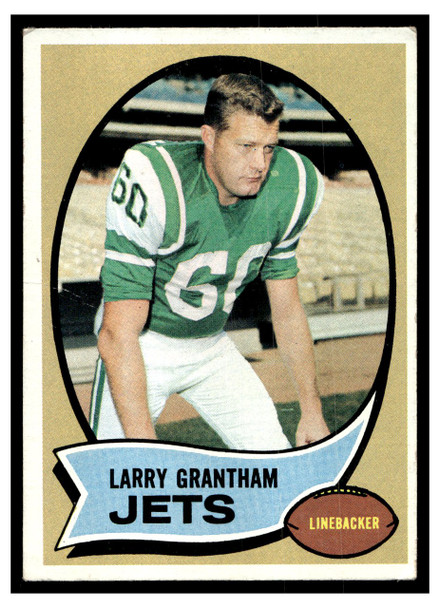1970 Topps Football Larry Grantham #82 Good — Example B front of card