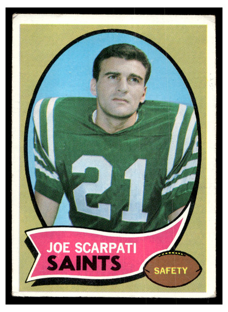 1970 Topps Football Joe Scarpati #193 Good — Example A front of card