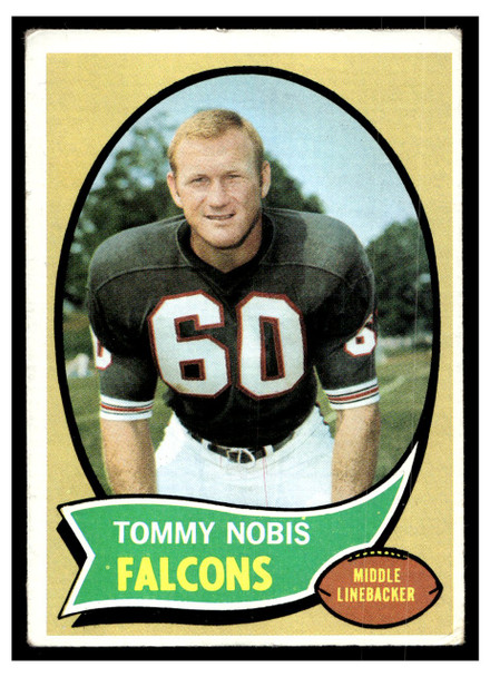 1970 Topps Football Tommy Nobis #40 VG front of card