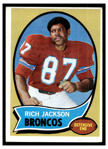 1970 Topps Football Rich Jackson #95 VG front of card