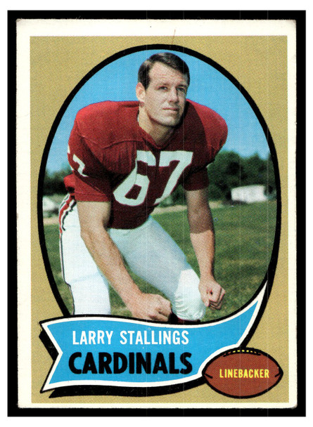 1970 Topps Football Larry Stallings #112 VG — Example B front of card