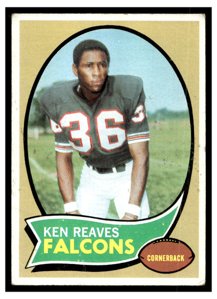 1970 Topps Football Ken Reaves #99 Good — Example B front of card