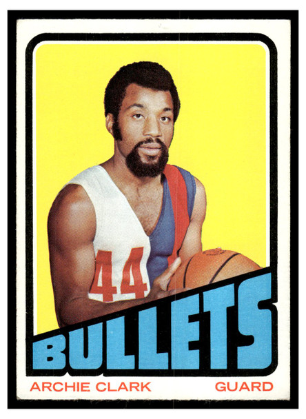1972 Topps Basketball Archie Clark #120 VG front of card