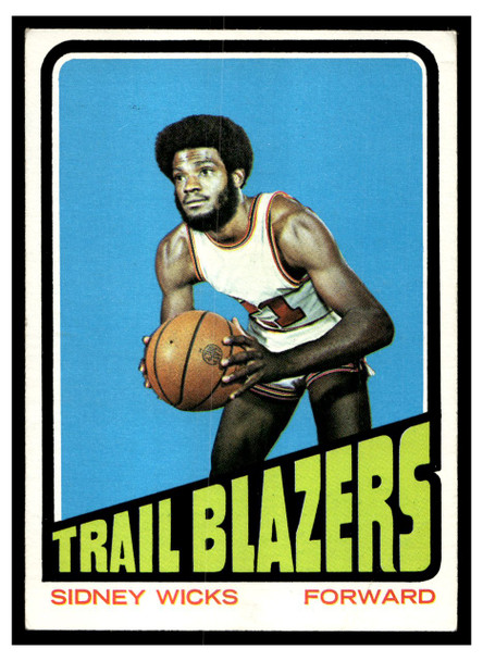 1972 Topps Basketball Sidney Wicks #20 VG-EX front of card